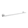 Hickory Hardware Woodward 26-3/16" Wide Contemporary Single Bathroom Towel Bar Rod Chrome