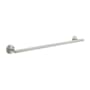 Hickory Hardware Woodward 26-3/16" Wide Contemporary Single Bathroom Towel Bar Rod Satin Nickel