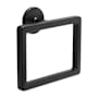 Hickory Hardware Woodward 6-1/2" Wide Square Wall Mounted Bathroom Kitchen Towel Ring Holder Matte Black