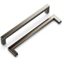 Hickory Hardware Skylight 6-5/16" (160mm) Center to Center Square Cabinet Handle / Square Drawer Pull Polished Nickel