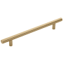 Hickory Hardware Bar Pulls 6-5/16" Center to Center Smooth Round Bar Cabinet Handle / Drawer Bar Pull Champagne Bronze