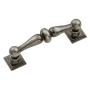 Hickory Hardware Somerset 3 Inch Center to Center Vintage Farmhouse Cabinet Handle / Drawer Pull Black Nickel Vibed