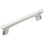 Hickory Hardware Wisteria 3" Center to Center Retro Modern Minimalist Cabinet Handle / Drawer Pull Polished Nickel