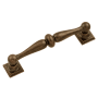 Hickory Hardware Somerset 3-3/4 Inch Center to Center Vintage Farmhouse Cabinet Handle / Drawer Pull Dark Antique Copper