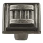Hickory Hardware Sydney 1-1/16 Inch Square Cabinet Knob Black Nickel Vibed