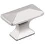 Hickory Hardware Bungalow 1-1/4 Inch Rectangular Pyramid T Cabinet Knob / Drawer Knob Polished Nickel