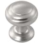 Hickory Hardware Zephyr Pack of (10) 1 Inch Mushroom Cabinet Knob Stainless Steel