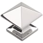 Hickory Hardware Studio Classic 1 Inch Square Pyramid Top Cabinet Knob / Drawer Knob Polished Nickel