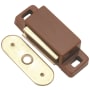 Hickory Hardware Pack of (25) - 1-7/16" Center to Center Zinc Magnetic Cabinet Catch Statuary Bronze