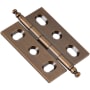 Hickory Hardware Pack of 10 Pairs - Inset Butt Cabinet Door Hinge Wellington Bronze