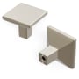 Hickory Hardware Skylight Pack of (10) 1-1/4 Inch Square Cabinet Knobs / Drawer Knobs Polished Nickel
