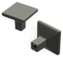 Hickory Hardware Skylight Pack of (10) 1-1/4 Inch Square Cabinet Knobs / Drawer Knobs Vintage Bronze