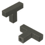 Hickory Hardware Skylight 1-5/8" Wide Square T Bar Cabinet Knob / Drawer Knob Vintage Bronze