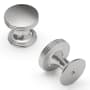 Hickory Hardware American Diner 1" Round Classic 50s Retro Cabinet Knob / Drawer Knob Satin Nickel