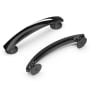 Hickory Hardware American Diner 3-3/4" (96mm) Center to Center Classic Retro Vintage Cabinet Handle / Drawer Pull Black Nickel