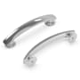 Hickory Hardware American Diner 3-3/4" (96mm) Center to Center Classic Retro Vintage Cabinet Handle / Drawer Pull Chrome