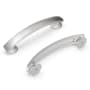 Hickory Hardware American Diner 3-3/4" (96mm) Center to Center Classic Retro Vintage Cabinet Handle / Drawer Pull Stainless Steel