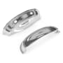 Hickory Hardware American Diner Pack of (10) - 3 " Center to Center Vintage Retro Cabinet Cup Handle / Drawer Cup Pull Chrome