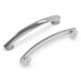 Hickory Hardware American Diner Pack of (10) 5-1/16" Center to Center Arched Bar Retro Vintage Cabinet Handles / Drawer Pulls Chrome