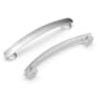 Hickory Hardware American Diner Pack of (10) 5-1/16" Center to Center Arched Bar Retro Vintage Cabinet Handles / Drawer Pulls Stainless Steel