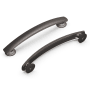 Hickory Hardware American Diner Pack of (10) 5-1/16" Center to Center Arched Bar Retro Vintage Cabinet Handles / Drawer Pulls Vintage Bronze