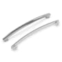 Hickory Hardware American Diner 8-13/16" (224mm) Center to Center Arched Bar Retro Classic Cabinet Handle / Drawer Pull Chrome
