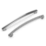 Hickory Hardware American Diner 8-13/16" (224mm) Center to Center Arched Bar Retro Classic Cabinet Handle / Drawer Pull Satin Nickel