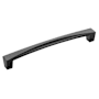 Hickory Hardware Crest 6-5/16 Inch Center to Center Handle Cabinet Pull Matte Black