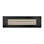Hinkley Lighting Dash Louvered 12v 9.5VA 7w 10" Wide Sparta Stainless Steel Integrated LED Brick Light Stainless Steel Black