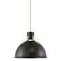 Hinkley Lighting Argo 1 Light 20" Wide Pendant with LED Bulb Included Satin Black / Lacquered Brass