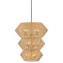 Hinkley Lighting Luca 10 Light 28" Wide Waterfall Chandelier with Woven Shade Black / Camel