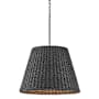 Hinkley Lighting Seabrook 24" Wide Pendant with Woven Seagrass Shade Black