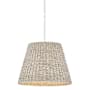 Hinkley Lighting Seabrook 24" Wide Pendant with Woven Seagrass Shade Textured Plaster