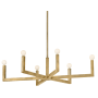 Hinkley Lighting Ezra 6 Light 36" Wide Chandelier Heritage Brass