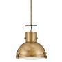 Hinkley Lighting Nautique 1 Light 18" Wide Pendant Heritage Brass