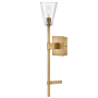 Hinkley Lighting Auden 1 Light 24" Tall Wall Sconce Heritage Brass