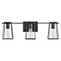 Hinkley Lighting Filmore 3 Light 24" Wide Bathroom Vanity Light Black