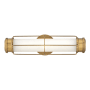 Hinkley Lighting Saylor 17" Wide Integrated LED Bathroom Vanity Light with Etched Opal Glass Heritage Brass