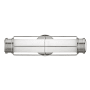 Hinkley Lighting Saylor 17" Wide Integrated LED Bathroom Vanity Light with Etched Opal Glass Polished Nickel