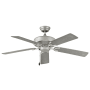 Hinkley Lighting Oasis 52" 5 Blade Indoor / Outdoor Ceiling Fan Brushed Nickel