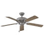 Hinkley Lighting Oasis 52" 5 Blade Indoor / Outdoor Ceiling Fan Graphite