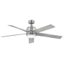Hinkley Lighting Tier 54" 5 Blade Smart LED Indoor / Outdoor Ceiling Fan with HIRO Control Brushed Nickel