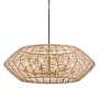 Hinkley Lighting Luca 6 Light 42" Wide Outdoor Pendant Black / Camel