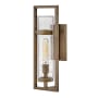 Hinkley Lighting Cordillera 20" Tall Outdoor Wall Sconce with Cleary Seedy Glass Burnished Bronze