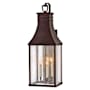 Hinkley Lighting Beacon Hill 5 Light 38" Tall Outdoor Wall Sconce Blackened Copper