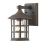 Hinkley Lighting Freeport 9" Tall Coastal Elements Outdoor Wall Sconce with Seedy Glass Shade Oil Rubbed Bronze