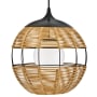 Hinkley Lighting Maddox 1 Light 24" Wide Open Air Pendant Black / Light Natural