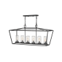 Hinkley Lighting Alford Place 12v 21w 6 Light 40" Wide Open Air LED Outdoor Taper Candle Linear Chandelier Museum Black