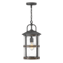 Hinkley Lighting Lakehouse 1 Light 12v 3.5w 9" Wide Open Air Outdoor Pendant with LED Bulb Included Aged Zinc