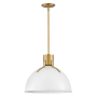 Polished White / Lacquered Brass